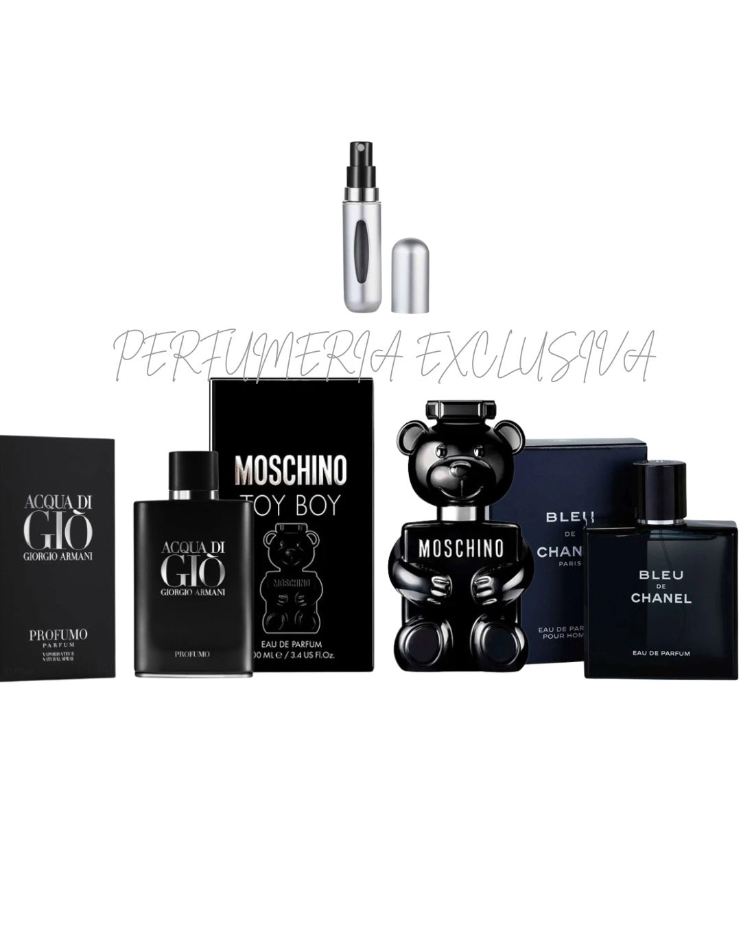 Bleu de Chanel+Acqua di Gio+Moschino Toy