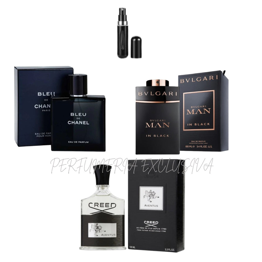 Bleu Chanel+bvlgari+creed aventus+perfum