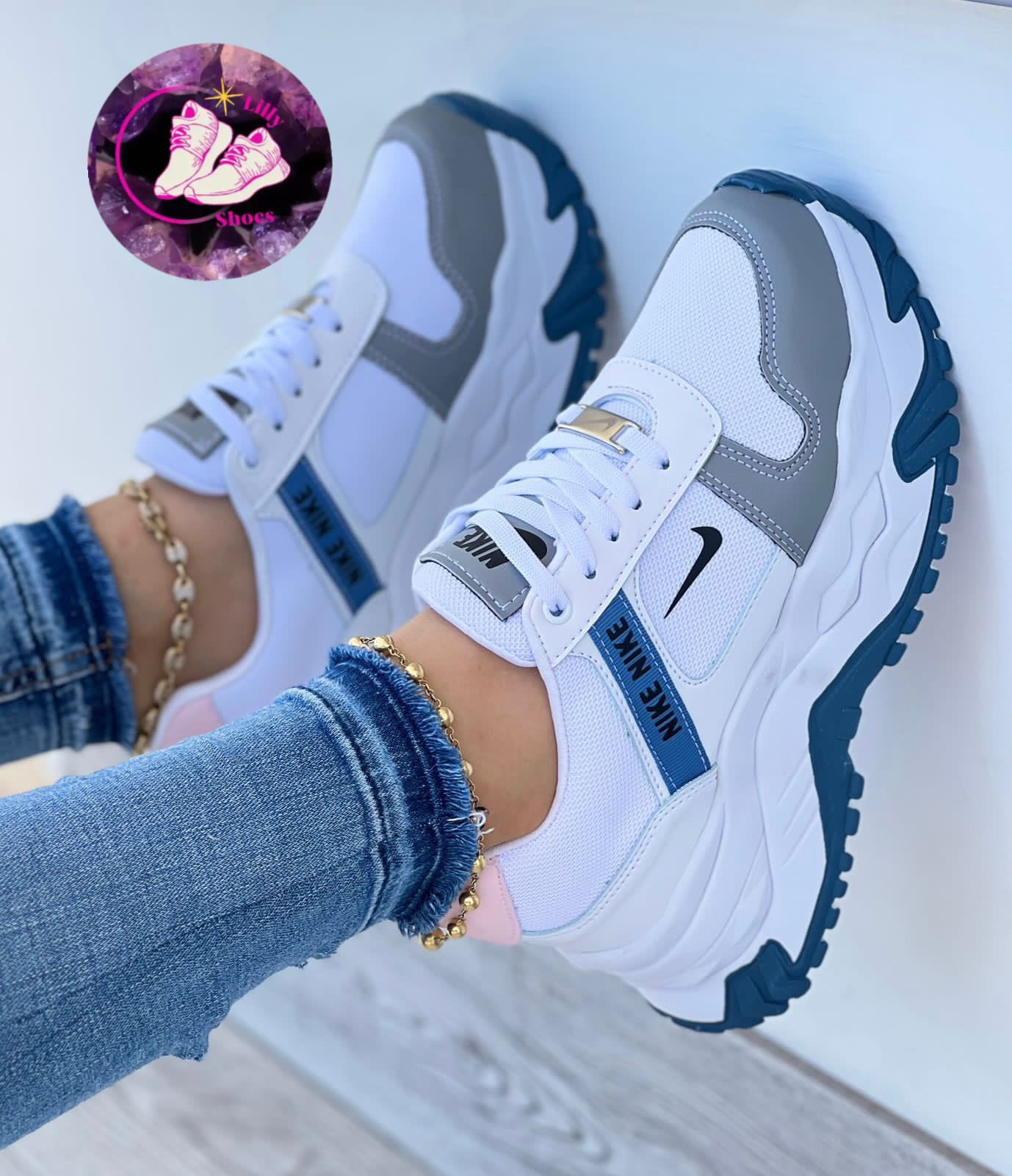 Bellos Nike para dama Blanco tim