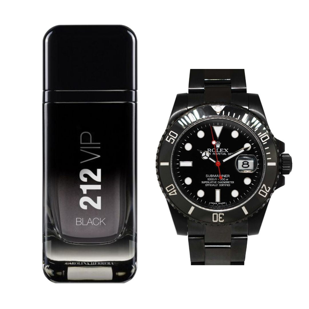 PERFUME 212VIPBLACK+ROLEXSUBMARINERNEGRO