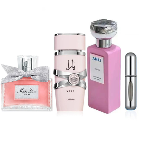 Ahli corvus+miss Dior+yara+perfumero