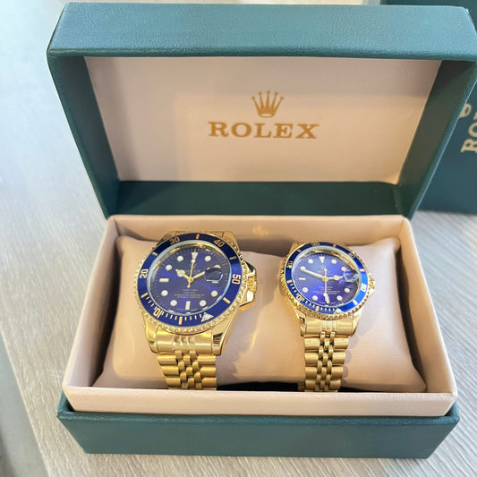 RELOJ PAREJA ROLEX PERPETUAL LUPA