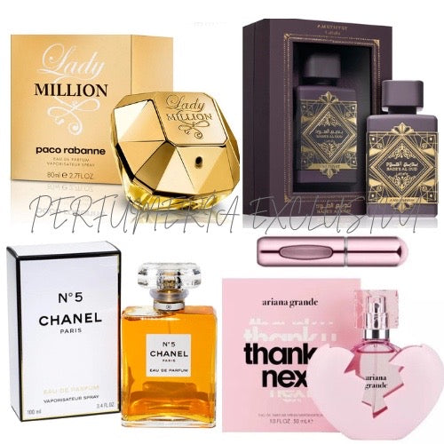 LADYMILLION, CHANELN5, AMETHYST, THANK U